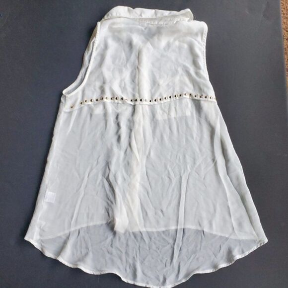 Penelope White Chiffon Blouse - Picture 6 of 8